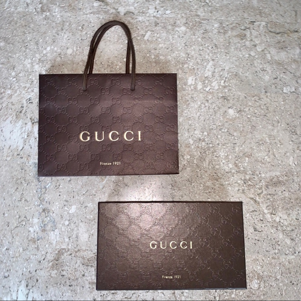 Gucci Gift or Storage Box + Shopping Bag